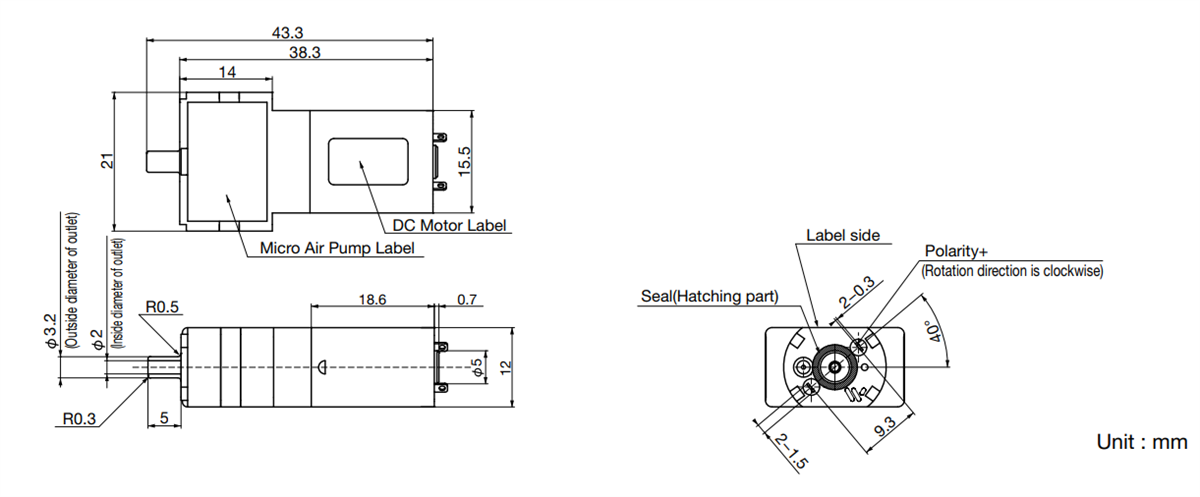 Minebea MAP DC Brush Motors With Micro Air Pump
